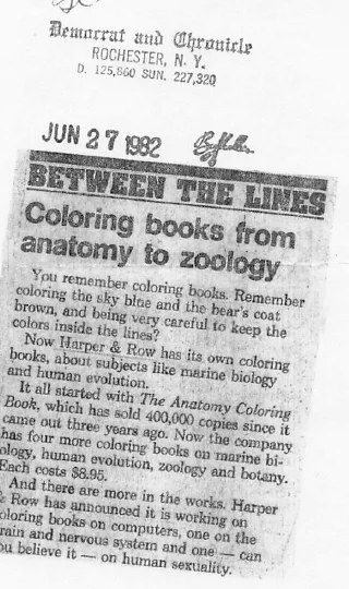 Clipping from the Democrat and Chronicle, Rochester, June 27, 1982